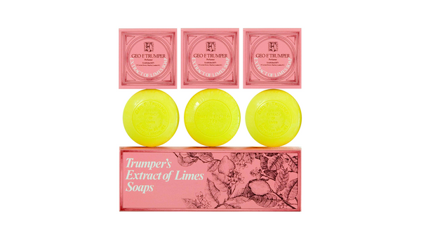 Geo F Trumper Extract of Limes Hand Soaps 3x75g